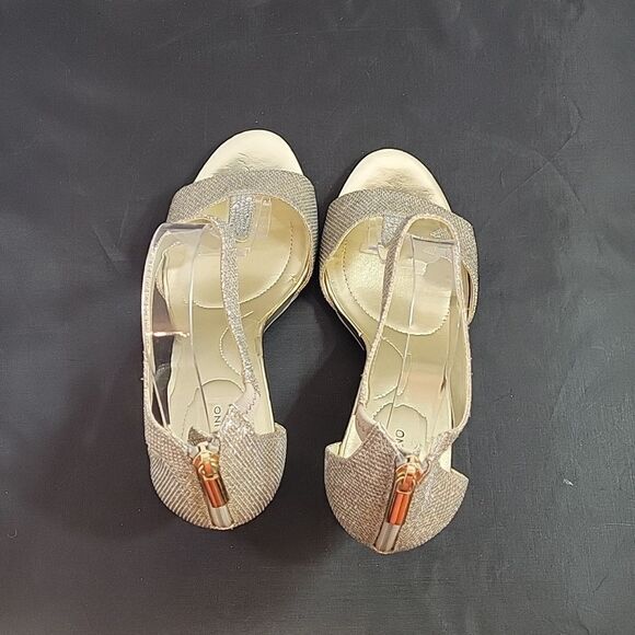 BANDOLINO GLITTER-MESH &RHINESTONES ZIPPER CLOSURE SANDAL - Picture 5 of 11